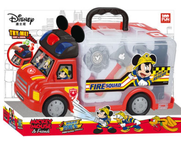 迪士尼拼装消防车